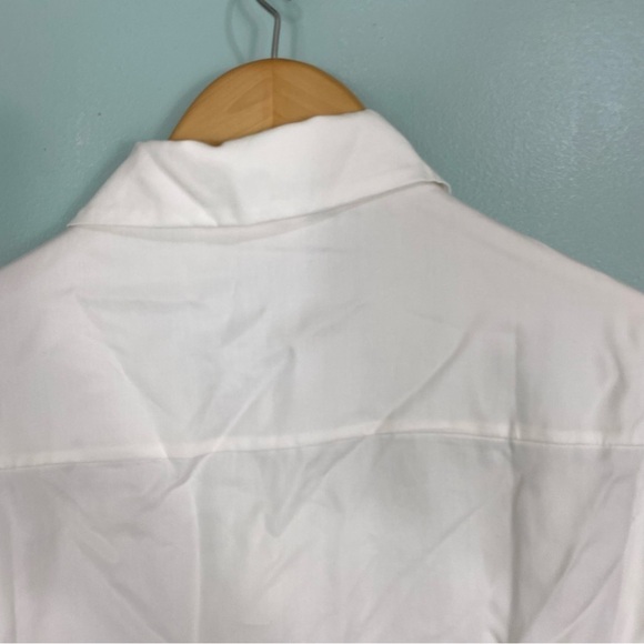 Reclaim The Hero Shirt Button Down White Solid Work Office Oversized Neutral‎ M - Picture 7 of 7